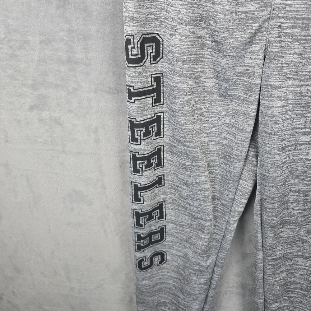 NFL Team Apparel Pittsburgh Steelers Kids Grey Space Dye Joggers‎ Size 18-20